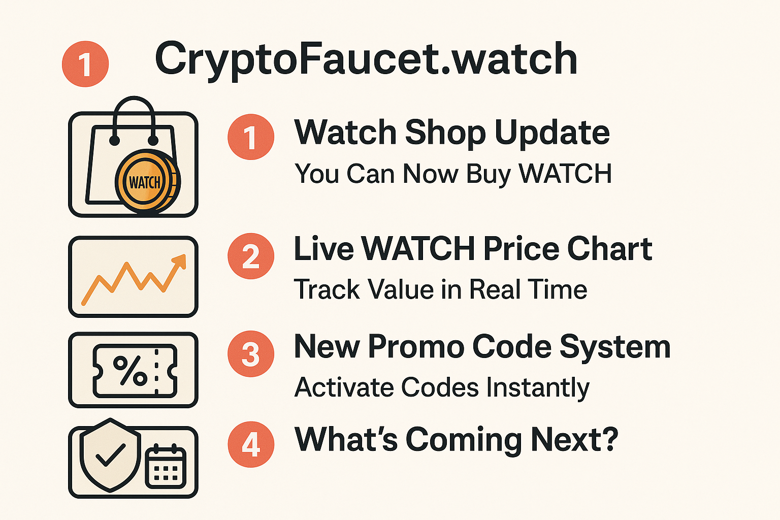 📅 CryptoFaucet.watch – Updates & Improvements